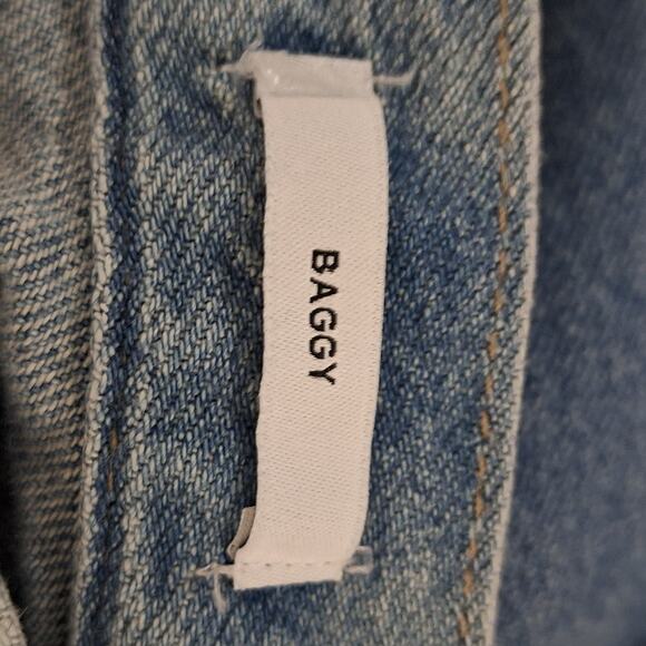 Forever 21 Size 26 Open Side Fairycore Baggy Blue Jeans - Picture 3 of 13